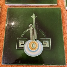 ANTIQUE Fireplace  Tile Set  /ART NOUVEAU TILES / Edwardian Tiles