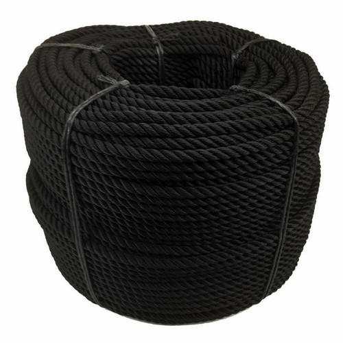8mm black strand - 8mm, rope