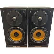 Harman Kardon LS 0300 Bookshelf Speakers Pair 8 Ohm Black Compact Hi-Fi Audio