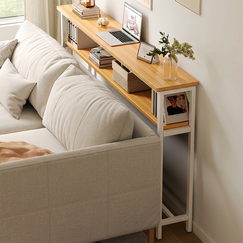 Slim console table behind sofa - slim,