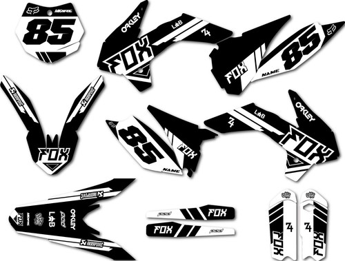 Sticker kit glow black decals - kit,