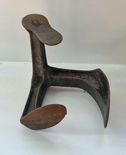 Vintage cast iron shoe - shoe, last