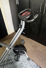 Ultrasport F-Bike Folding Exercise Bike - Extra Silent w/ Relax Foam Seat & LCD