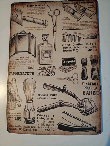 Barbershop tin sign - barbershop,