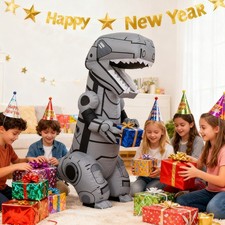 Halloween Adult/Kids T-REX Dinosaur Inflatable Costume Suit Outfit BlowupCosplay