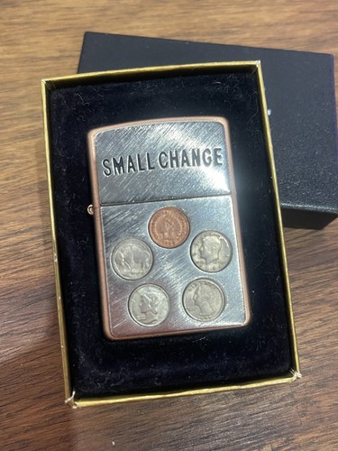 Zippo 2002 solid copper - zippo, small