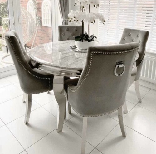 130cm round marble dining