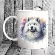 Samoyed Mug, watercolour Pet Dog - Ideal Gift, Birthday, Christmas