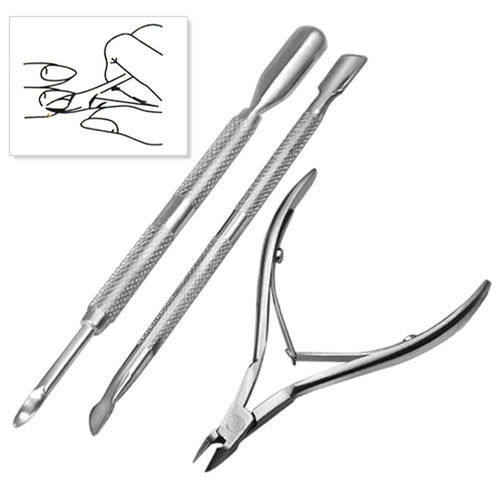 Stainless steel nail cuticle - stainless,
