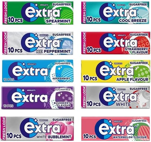 Extra chewing gum sugar - gum, free