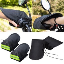 THERMAL MOTORCYCLE HANDLE BAR MUFFS MOTOR BIKE HAND MITTS/GLOVES PROTECTOR☆ V7A0