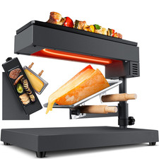 Raclette Cheese Melting Swiss Style and Table Grill 600W – Indoor Party Cooking
