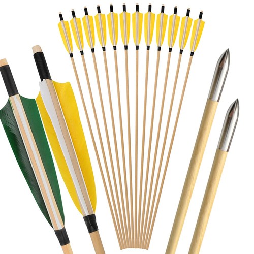 Wooden arrows natural - 32",