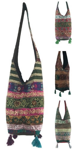 Square sequin hippy pocket - sequin,