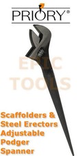 PRIORY 40cm/16" Adjustable Steel Erectors Fixers Podger Wrench Scaffold Spanner