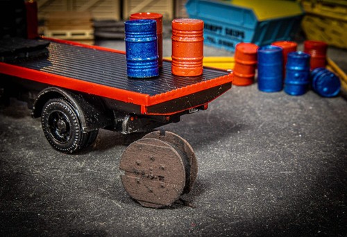 Wooden cable drum oo gauge - cable,