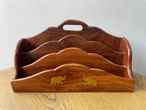 Wood brown freestanding letter - wood,