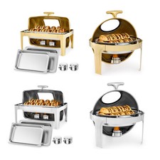 Wilprep 6L/8L Chaffing Chafer Dishes Buffet Set Stainless Steel Food Warmer