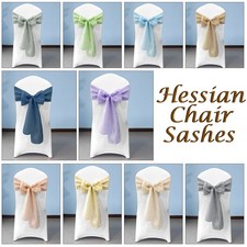 Chair Sashes Hessian Linen