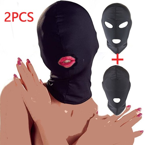 2pcs open mouth face mask - open, hood