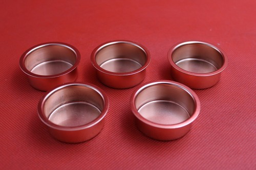 Tealight candle cups - 5, copper