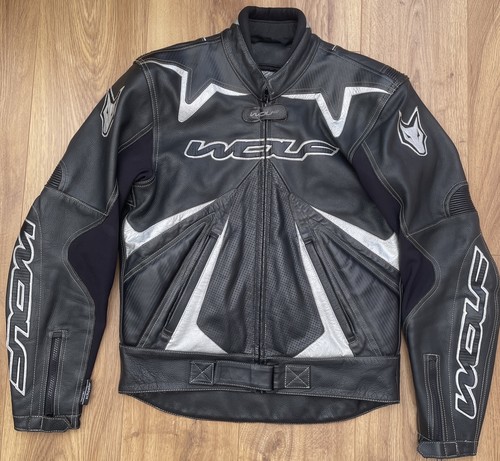 Wolf mens leather motorcycle - mens,