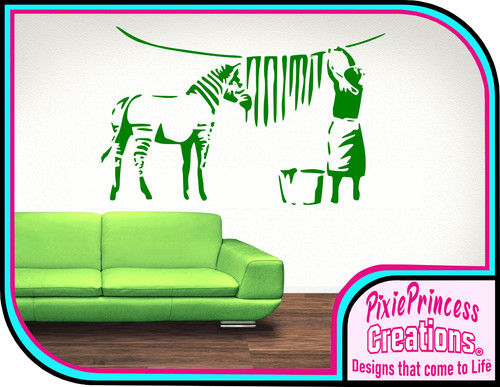 Banksy zebra stripes - zebra, ca