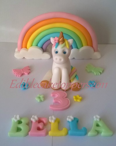 Edible unicorn rainbow - edible,