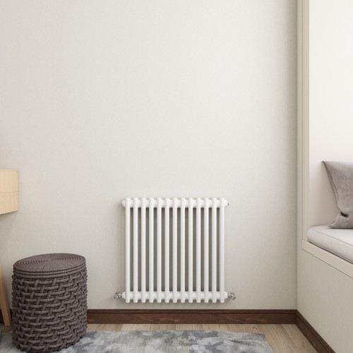 White radiator vertical - white,