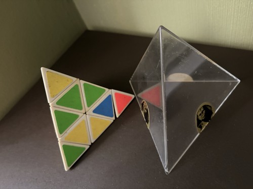 Vintage pyramid rubik cube - vintage,