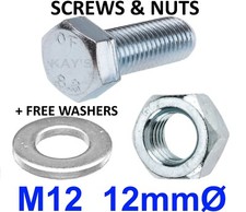 M12 (12mmØ) BOLTS AND NUTS