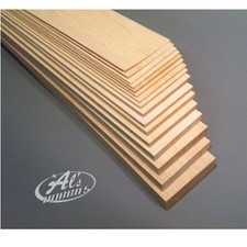 2 X Balsa Wood Sheet 230mm Long 75mm Wide suitable for sample balsa select size