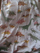 H&M Duvet Bed Cover Twin Dinosaur Kids Boys Bedroom White Green Yellow H & M