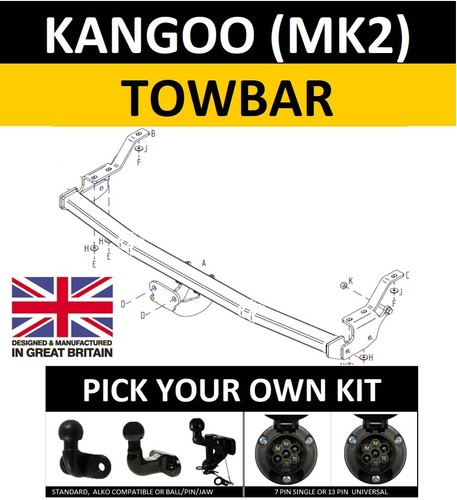 Towbar for renault kangoo - towbar,