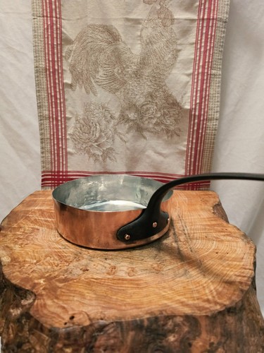 Antique french copper saute - antique,