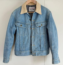 Lee Storm Rider 70s - 80s USA Made Denim Jacket Indigo Blue M -L / 21.5in Chest