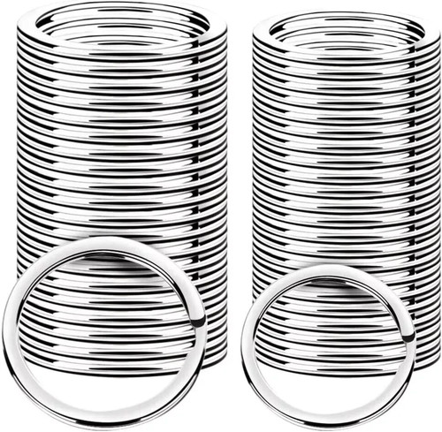 100 25mm nickel plated steel - 100,