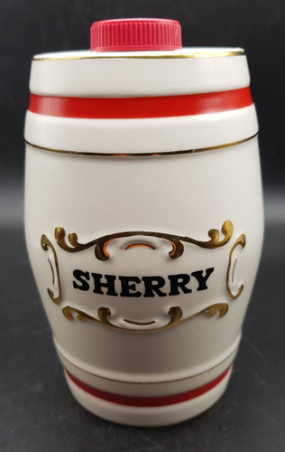 Vintage empty ceramic sherry - vintage,