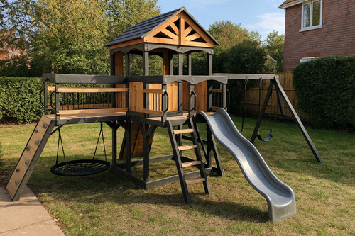 Wooden playcentre swing set - playcentre,