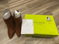 Ted Baker Women's Ankle Boots Tan Brown Suede, Size UK 5/Eu 38