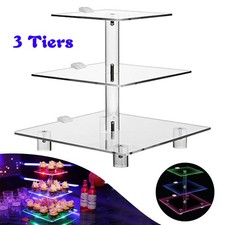 3 Tier LED Acrylic Cupcake