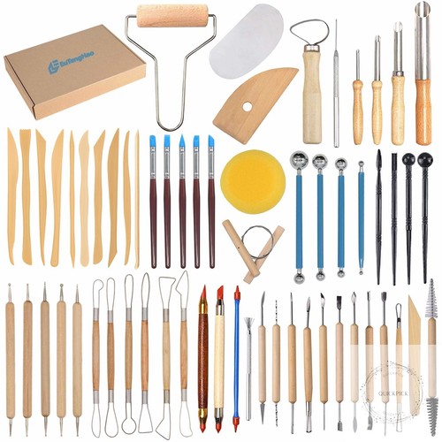 61pcs ceramic clay tools kit - ceramic,