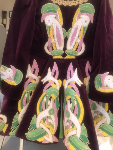Irish dancing costume - dancing, purple