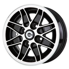 5.5"x13" JBW Cosmic Classic Ford Black/highlight Alloy Wheels x4 FOR TRIUMPH