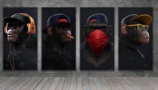 Banksy 3 Wise Swag Monkeys