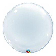 One Bubble - Qualatex 20" Clear Deco Bubble Party Balloon