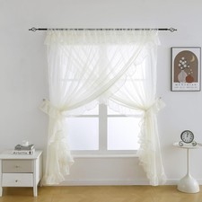 Shabby Chic Double Layer Sheer