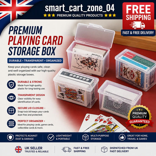 3pcs clear playing card - clear,