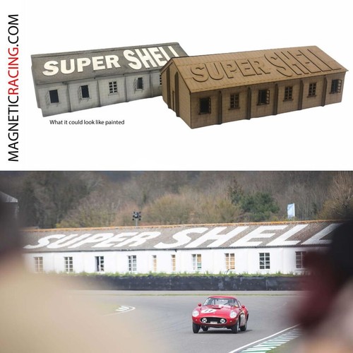 Slot car buildings - slot, goodwood