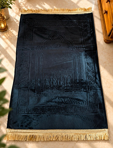 Black gold geometric prayer - black,